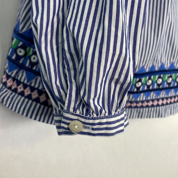 Vineyard Vines Blue and White Striped Blouse - Picture 6 of 11